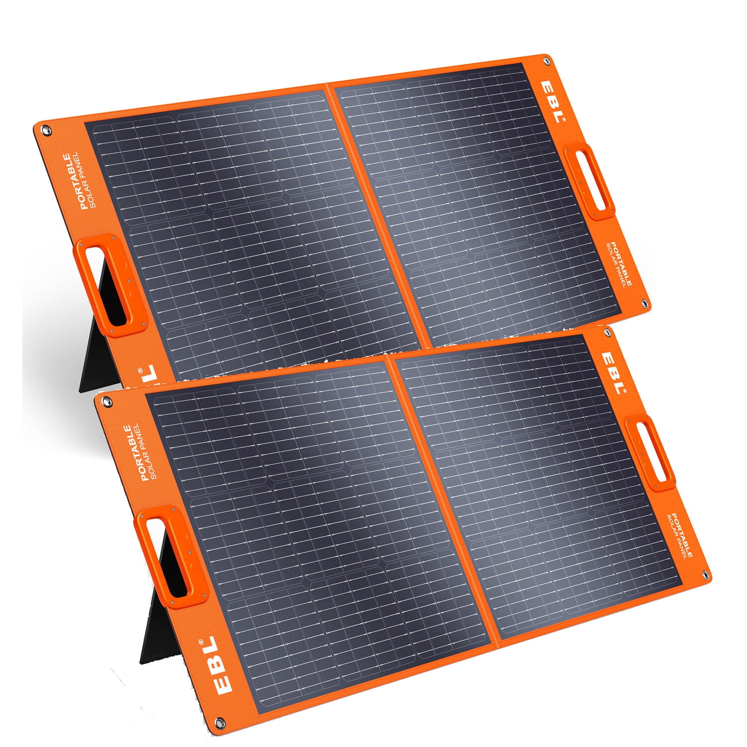2x 100W Portable Solar Panel for Power Station, 24V Foldable Solar ...