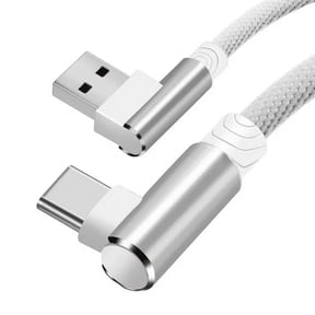 2x 10FT USB Type C Cable, 6 Feet Right Angle 90 Degree Nylon Braided Charger Cable Fast Charging and Data Sync Cord for Samsung Galaxy S10/S10E/S10+,Google Pixel XL LG G5 G6 V20 Pixel XL