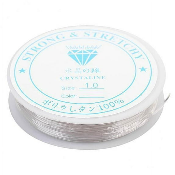 2x 10m Bracelet String Clear Stretch String Cord for Jewelry Making Beading Thread Elastic String Cord-6 Different Sizes