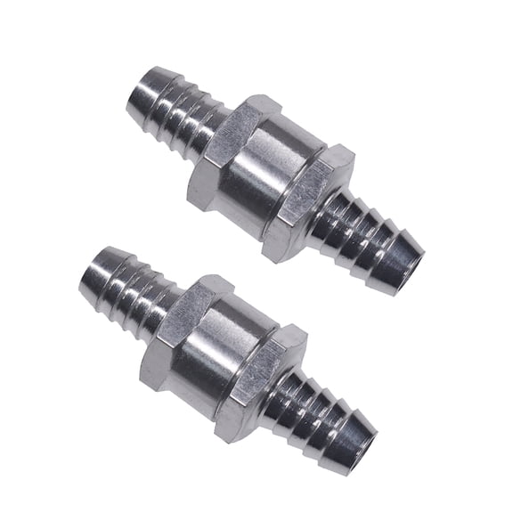 2x 10mm 3/8" Fuel Line Non-Return One Way Air Fuel Oil Check Valve Diesel Gas