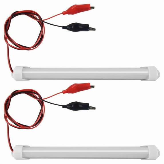 2x 12V Car LED SMD Interior Light Bar Tube Strip Lamp Van Boat Caravan Cold White