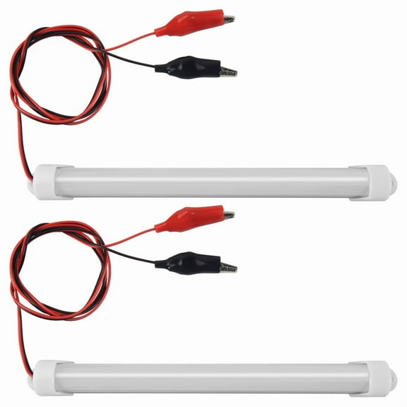 2x 12V Car LED SMD Interior Light Bar Tube Strip Lamp Van Boat Caravan Cold White