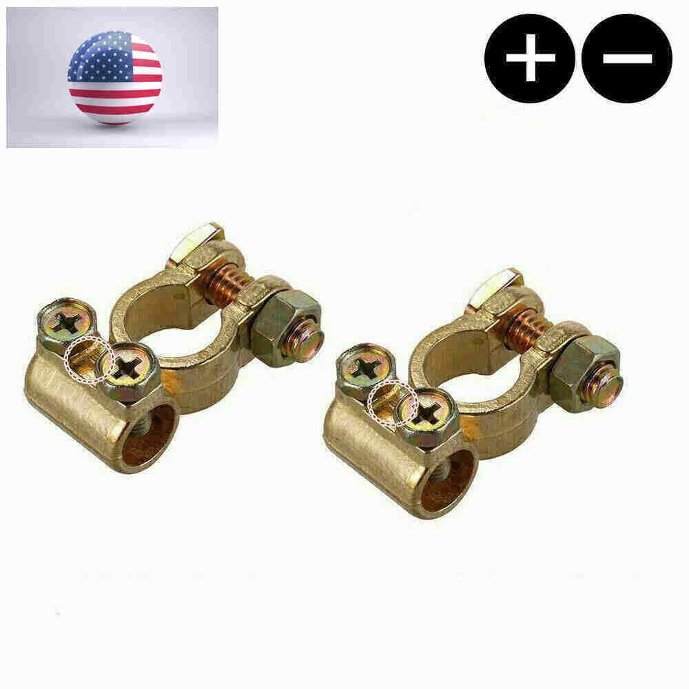 2x 12V Leisure Battery Terminals Connectors Clamps Caravan Van Car