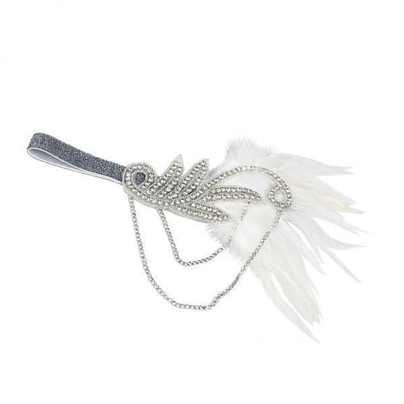 2x 1920s Headband Hair Band Hair Accessories Headband Headdress Charleston Costume for Wedding Party