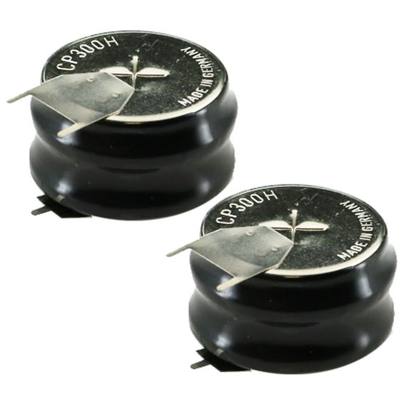 2x 2/CP300H-3PIN 2.4V 300mAh NiMH Battery w/PINS for RTC, MBU, Senors, Metering