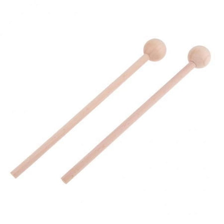 2x 2 Pieces Marimba Xyloph Drum Mallets Sticks Replacement Hard Wood Gift