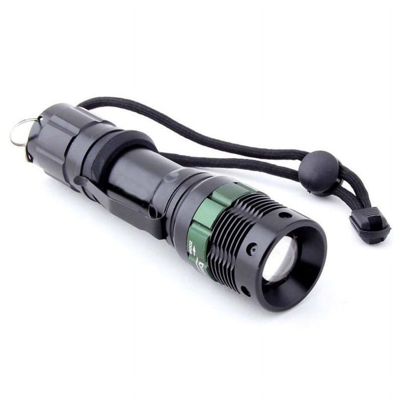 Powerful Self Defense Led Flashlight Torch Q5 Zoom Flash Light Lamp  Tactical High Quality
