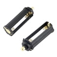 thumbnail image 1 of 2x 3-AAA Battery Holder Cylindrical Round Circular Case Plastic 18650 Flashlight, 1 of 12