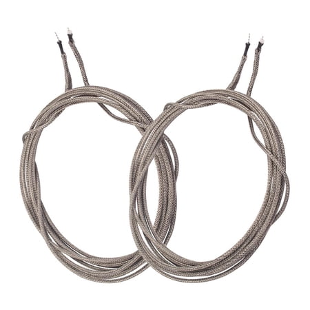 2x 300cm Vintage 22 AWG Braided Shielded Push-Back Cloth Wire Cable