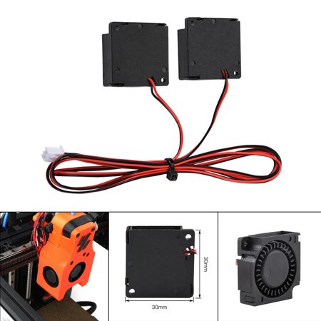 2x 3010 Blower Fan, 30x30x10mm, Mini Small DC 24V Cooling Double Ball Bearing for V0.1 Replacement 3D Accessory