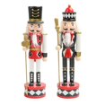 thumbnail image 1 of 2x 30cm Nutcracker Figures Soldier Handcraft Xmas Indoor holiday, 1 of 8