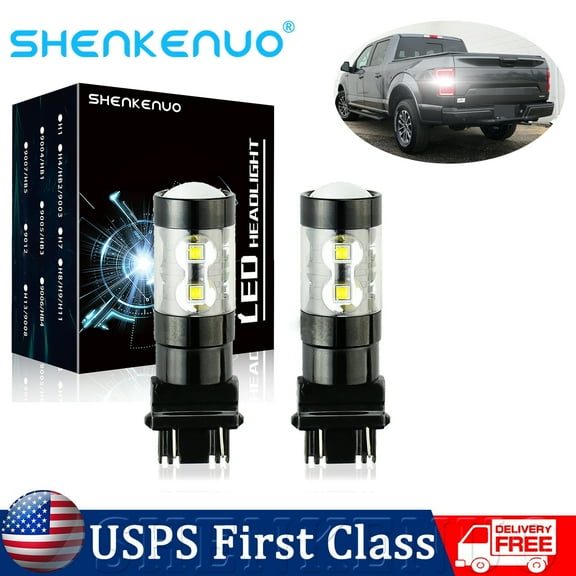 2x 3156 3157 6000K White LED Backup Tail Reverse Light Bulbs For Ford F-150 2018