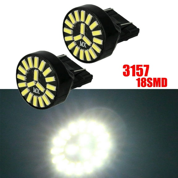 2x 3157 LED Switchback 6000K White Turn Signal Light Bulbs,RXTSQI