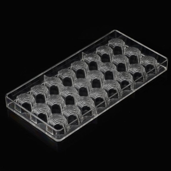 2x 3D Chocolate Mold Homemade Square/Shell Shape Chocolate Diy Pastry Tools Polycarbonate Chocolate Moulds