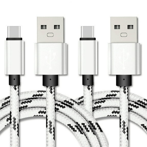 2x 3FT USB Type C Cable Fast Charging Cable USB-C Type-C 3.1 Data Sync Charger Cable Cord For Samsung Galaxy S9 S9+ Galaxy S8 S8 Plus Nexus 5X 6P OnePlus 2 3 LG G5 G6 V20 HTC M10 Google Pixel XL