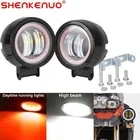 2x 3inch 7D LED Work Light Bar Pods Spot Red Halo Driving Fog Lamp Offroad Truck
