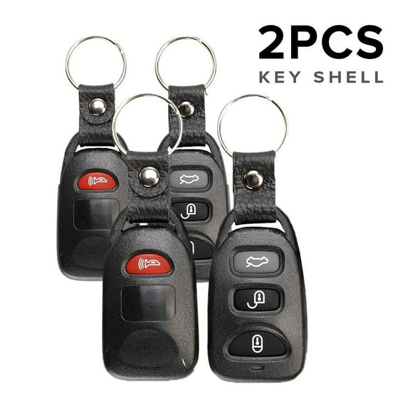 2x 4 Button Remote Key Shell Case Fob Cover for Hyundai Kia Elantra Replacement