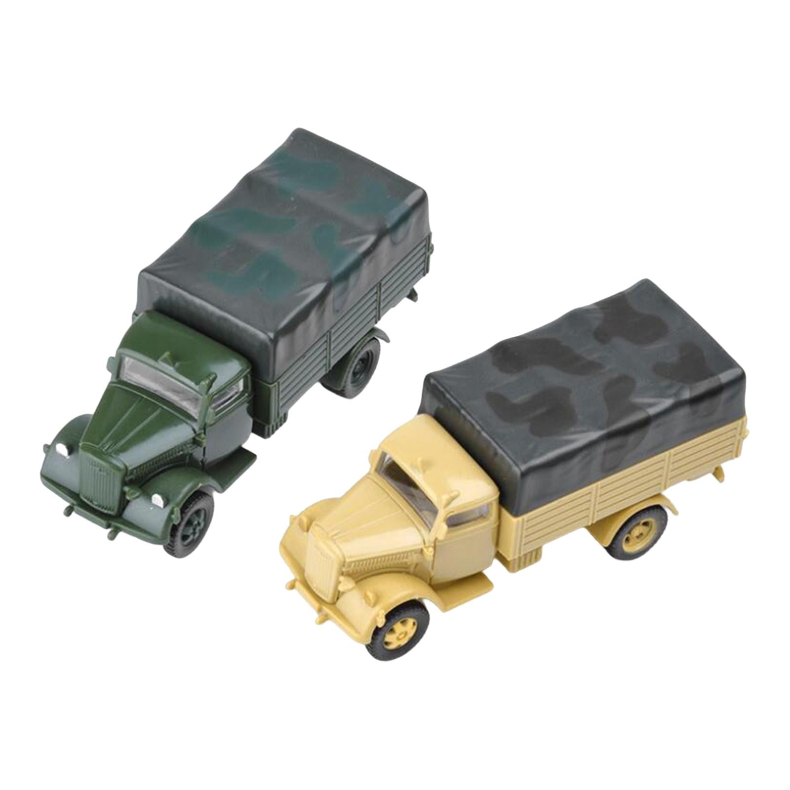 2x 4D 1/72 Vehicle Model Kits Building Kits Miniature for Boys Gift