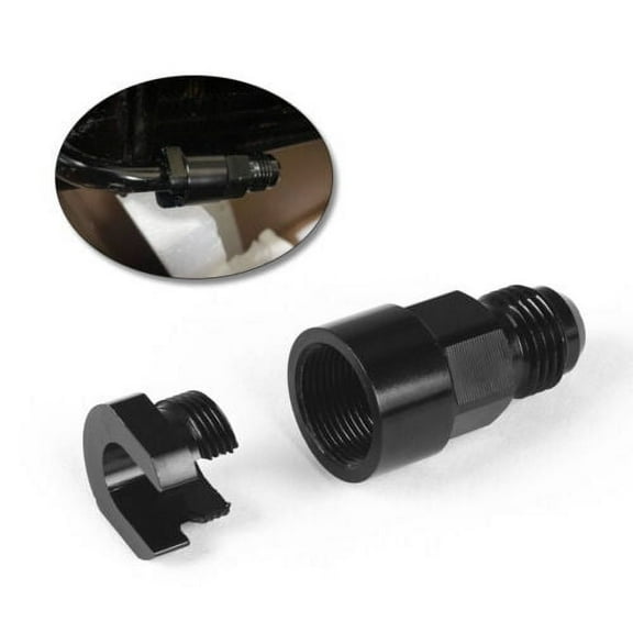 2x 5/16 to 6AN EFI Fuel Rail Line Fitting Adapter Quick Disconnect Push Hardline