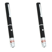 AMAZINGFORLESS 2x- 5 Miles 532nm Purple Laser Pointer Pen Mid-open Visible Beam Light Ray Office [Pack of 2]