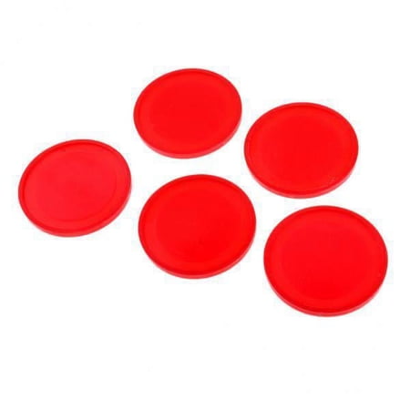 2x 5 Pieces Durable material Table Replacement Pucks - Choose Colors - Red 60mm