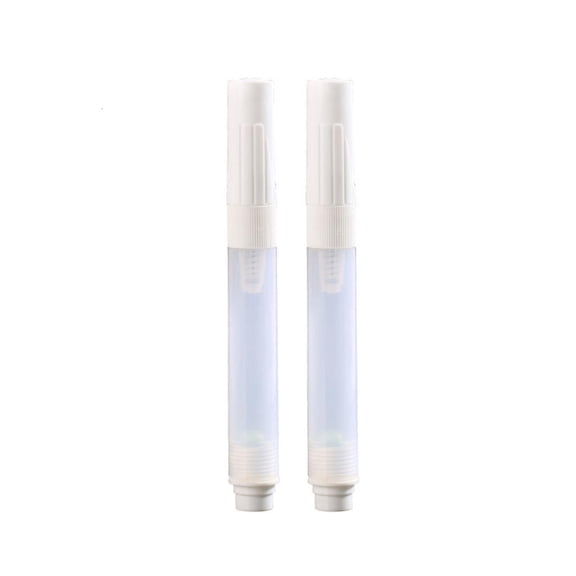 2x 5mm Round Head Refillable Paint Pen Flat Head Empty Acrylic Markers for Art