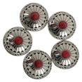 thumbnail image 1 of 2x 5x Metal Round Studs Buttons Snap Fasteners Jacket Crafts Buttons 30mm, 1 of 10