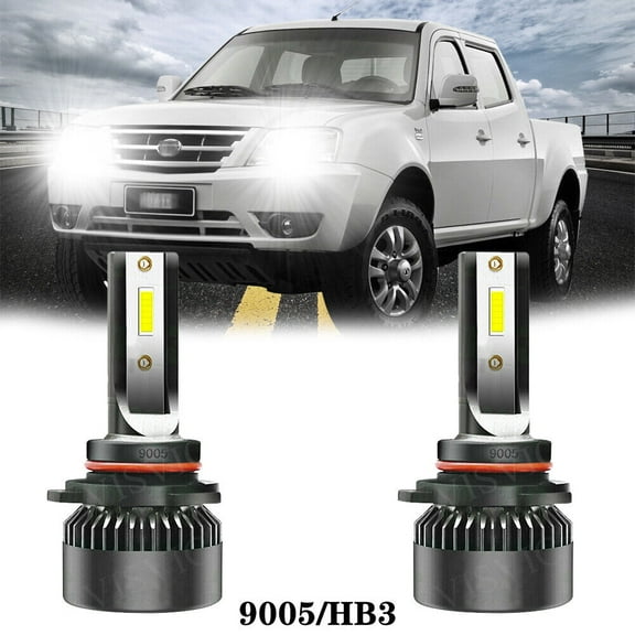 2x- 6000K White 9005 HB3 LED Headlight Kit High Beam CSP Bulb 100W 20000LM
