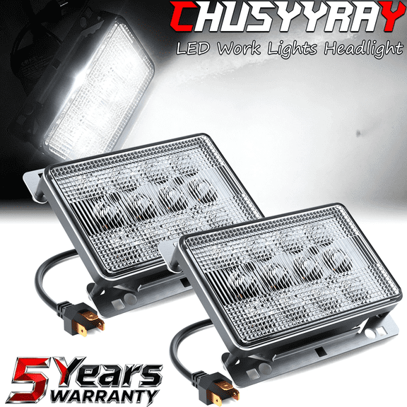 2x 60W LED Work Lights Headlights For Deere Tractor