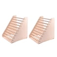 thumbnail image 1 of 2x 65 Pots Craft Acrylic Paint Bottle Rack Wooden Tools Storage Stand lder, 1 of 8