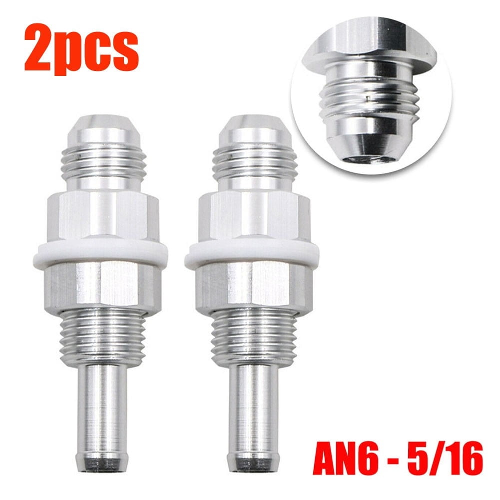 8AN Male To 5/16" Hose Barb Fuel Line Fitting - Aluminum Alloy Adapter For Fuel Tank & Lines