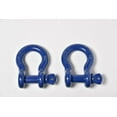 thumbnail image 1 of 2x 7/8" Bow Shackle D-Ring 6.5 Ton BLUE w 1" Clevis Screw Pin 14000 lbs Hummer, 1 of 4