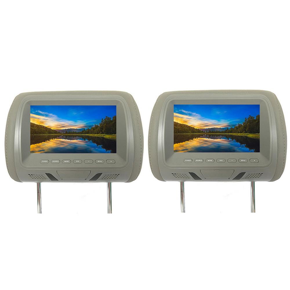 2x 7 Inch RearMounted Car Headrest Universal Hd Digital Screen Image