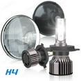 thumbnail image 1 of 2x 7" Inch Round LED Headlights For Jeep Wrangler JK LJ TJ CJ, 1 of 10
