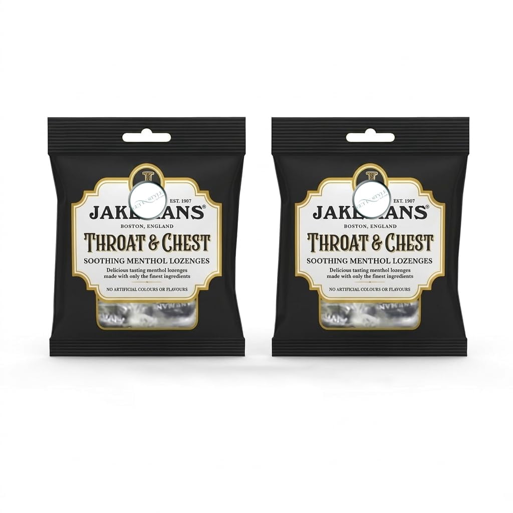 2x 73g Jakeman Throat & Chest Boiled Sweets – Traditional Hard Candy ...