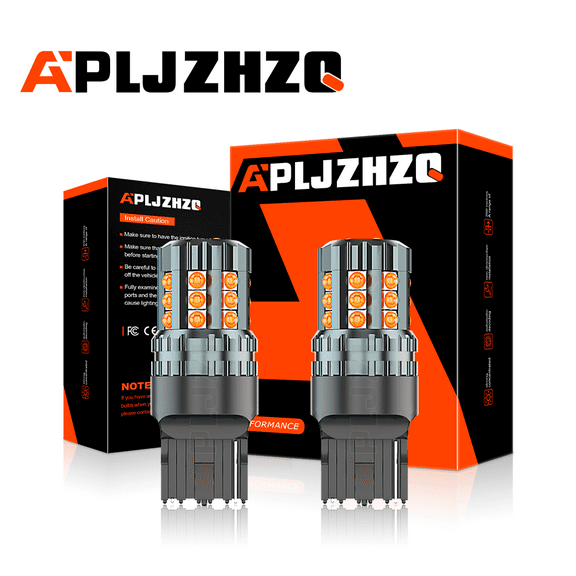 2x 7443 Switchback LED Turn Signal Light Bulbs Compatible with 14-20 Chevy Silverado 1500