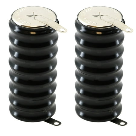 2x 8/CP300H-TABS 9.6V 300mAh NiMH Battery w/TABS for MBU, GPS-Tracker, Metering