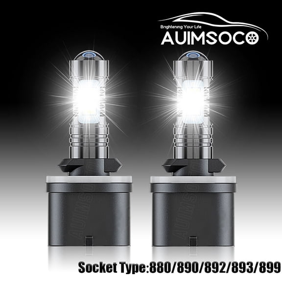 2x 80W 4000LM 880 899 LED Fog Light Bulbs 6000k For Chevy Corvette C5 1997-2004 Halogen Replacement Non-polarity