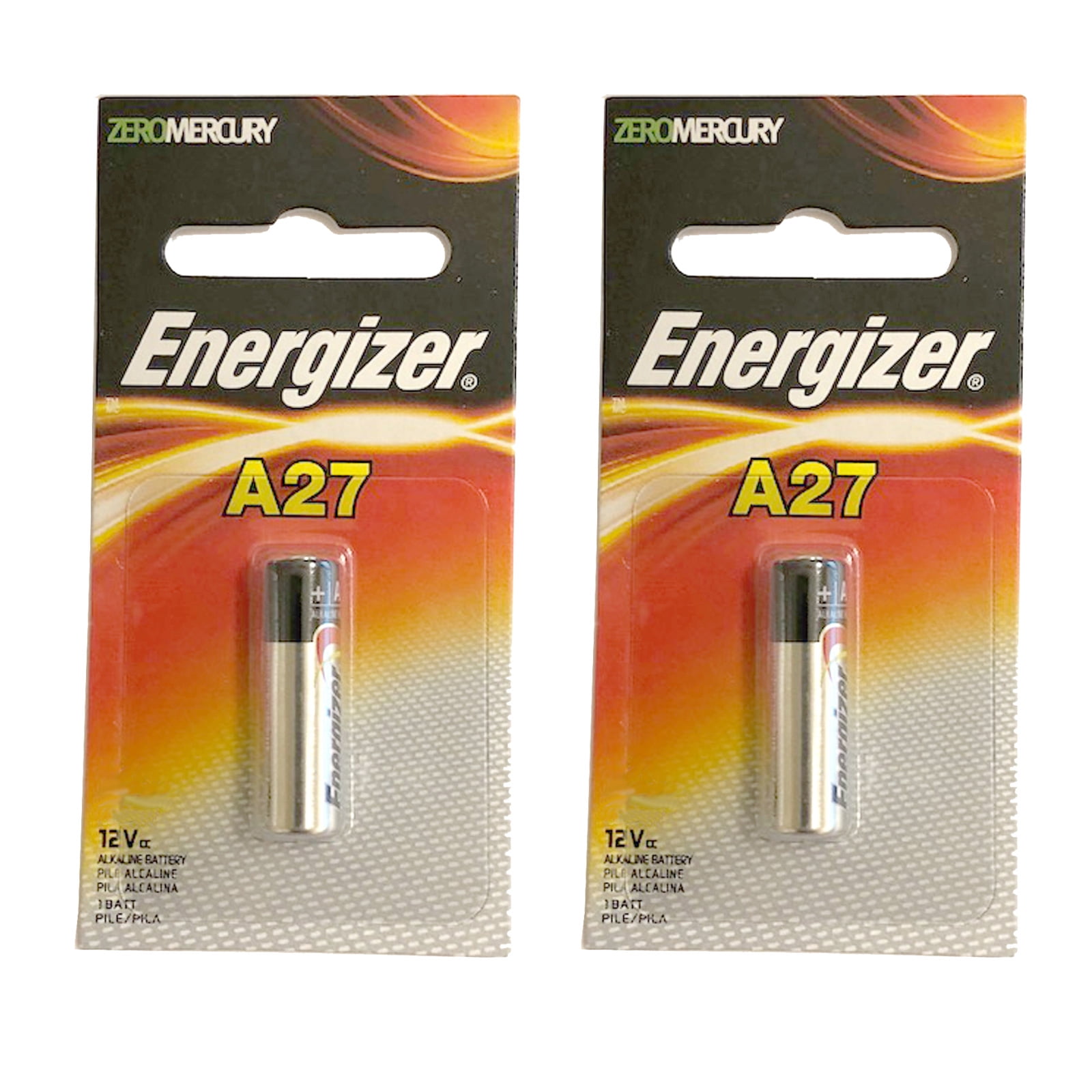 1EA Energizer Battery 12V Alkaline A27 Zero Mercury Exp. 03/2023 A27BPZ