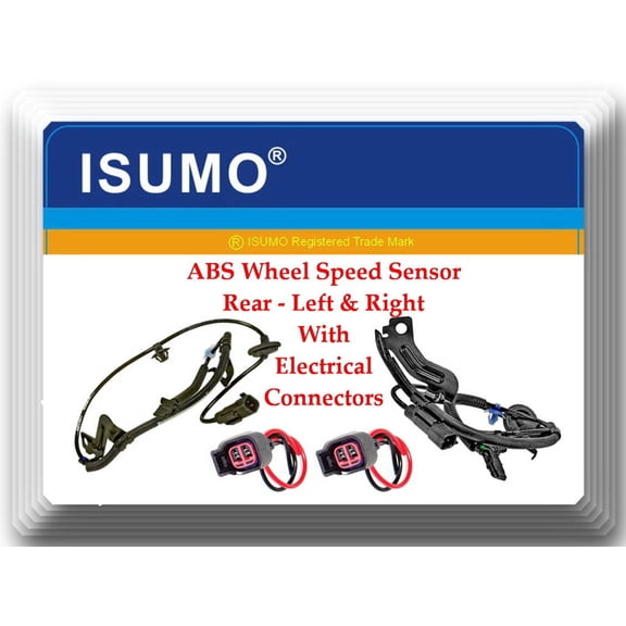 2x ABS Wheel Speed Sensor W/Connector Rear LR For Caliber Compass Patriot W/4WD