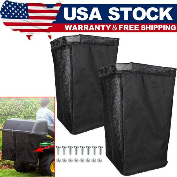 2x AM122416 For John Deere Equipment Grass Bags 100 Series Bagger