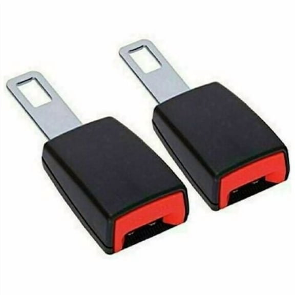2x Adjustable Car Safety Seat Belt Extension Buckle Lock Clip