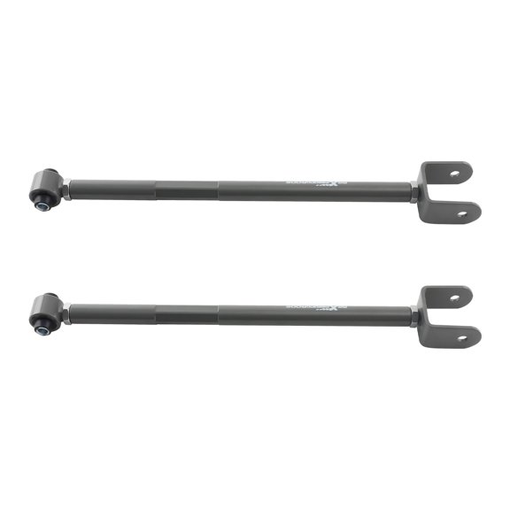 2x Adjustable Rear Lower Camber Arm Kit for BMW E36/E46/E83/E85/E86 - OEM Fit - Steel & Rubber - Grey - Suspension Upgrade