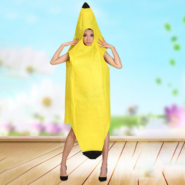2x Adult Child Banana Costume Cosplay for Role Playing Party Halloween