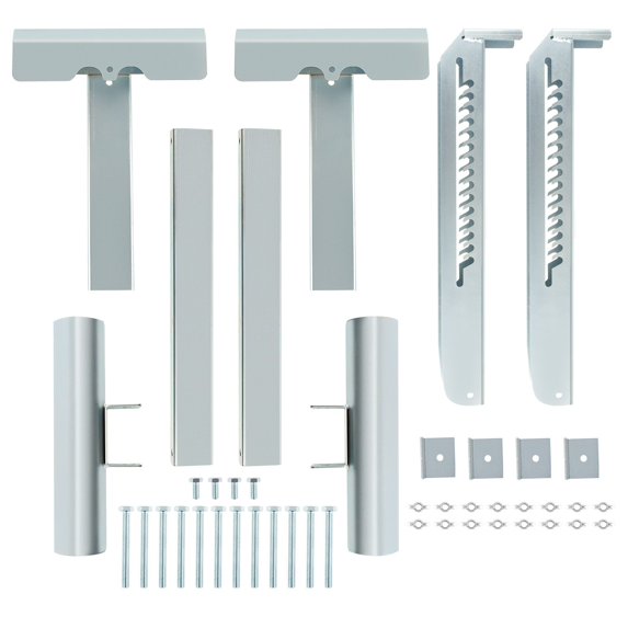 2x Alloy Steel Ladder Jack Scaffold Extension Kit - 20in Max Width - SKU: 84522102 - Adjustable & Stable for Painting, Repairs & Roofing Projects