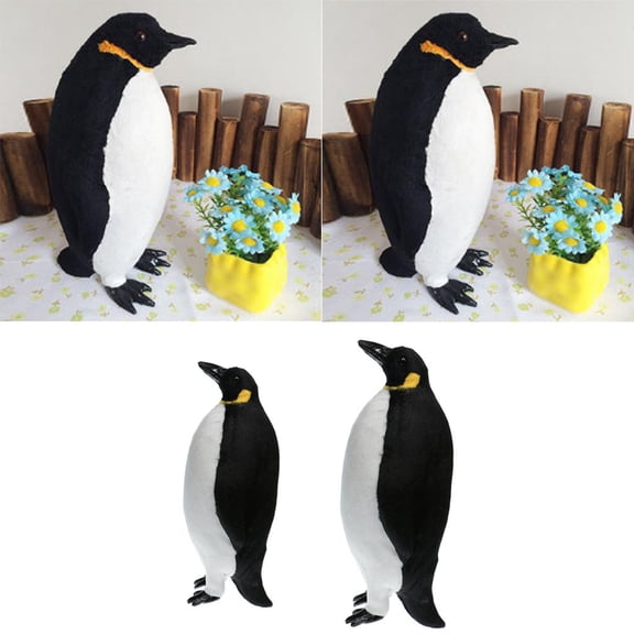 2x Artificial Penguin Statue Animal Decor Figure Figurine Sculpture Wildlife