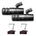 thumbnail image 1 of 2x Audio-Technica AT2040 Hypercardioid Dynamic Podcast Microphone (AT 2040) Bundle with 2x 2-Section Broadcast Arm Internal Spring-XLR, 1 of 6