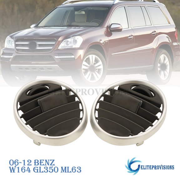 2x Black L or R Dashboard Air Vent Outlet Panel For 06-12 Benz W164 GL350 ML63
