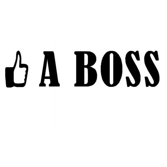 2x Black Like a Boss - *Thumbs Up* JDM Window Vinyl Decal Sticker Auto Car Truck