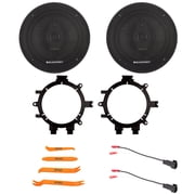 2x Blaupunkt BPS-XS650 6.5 70W Max Power 3-Way Slim Design Speakers, 2x 5.25 or 6.5 Speaker Adaptors, Speaker Wire Harness, Pry Tool Set 1999 2006 Chevy Silverado & Full Car Fitment Details